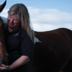 Esther Roberts (’01) and her personal horse, Kaliwohi.